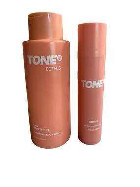TONE Citrus Pink Grapefruit Hydrating Body Wash and On The Go Cologne Set